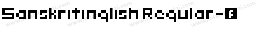 Sanskritinglish Regular字体转换